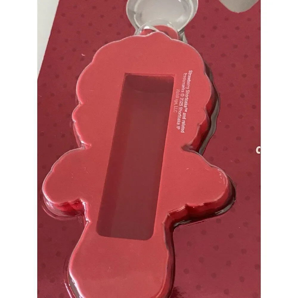 Set‎ Of 3 Strawberry Shortcake Flavored Lip Balms And Keychain Holder NEW